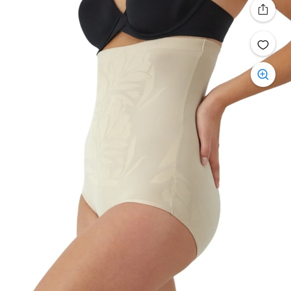 Maidenform High-Waist Shapewear in Cream 2XL